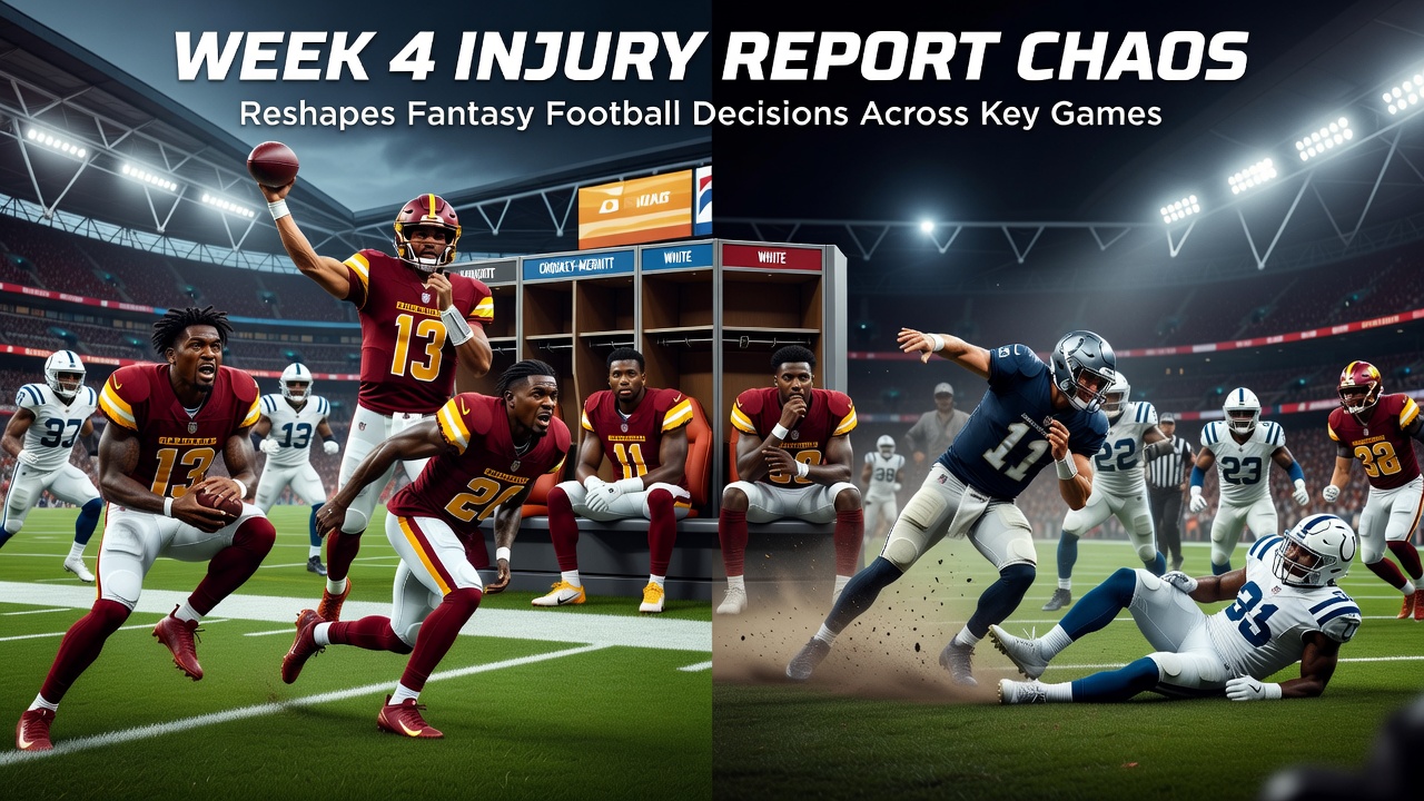 Week 4 Injury Report Reshapes Fantasy Football Decisions Across Key Games