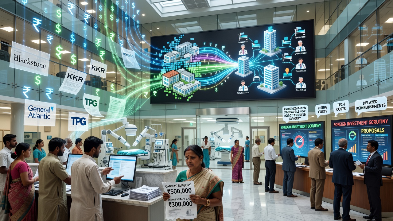 Private Equity Floods Indian Hospitals, Testing Who Pays the Price