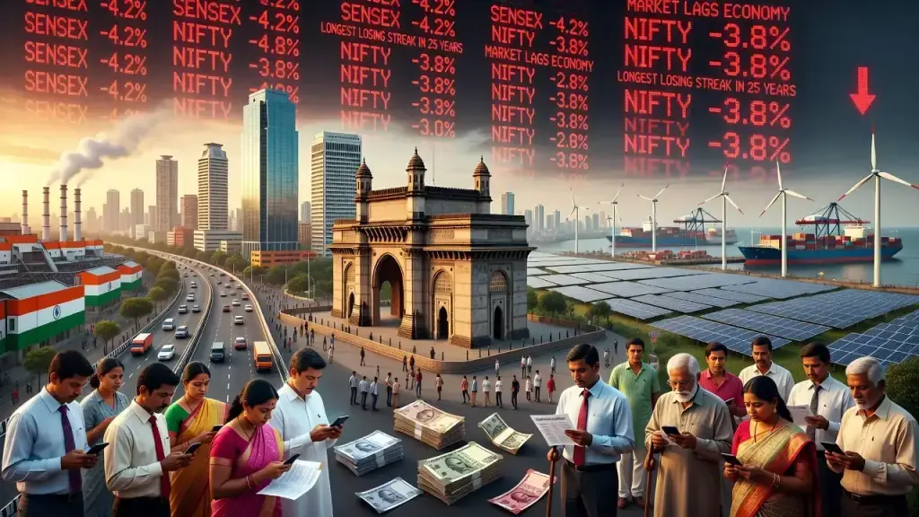 India's Stock Market Lags Its Economy Despite Strong Growth